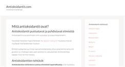 Desktop Screenshot of antioksidantit.com